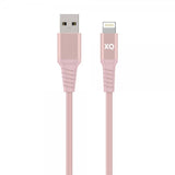 Xqisit USB till Lightning Kabler Flätad Extra Stark 2 m RoseGUll