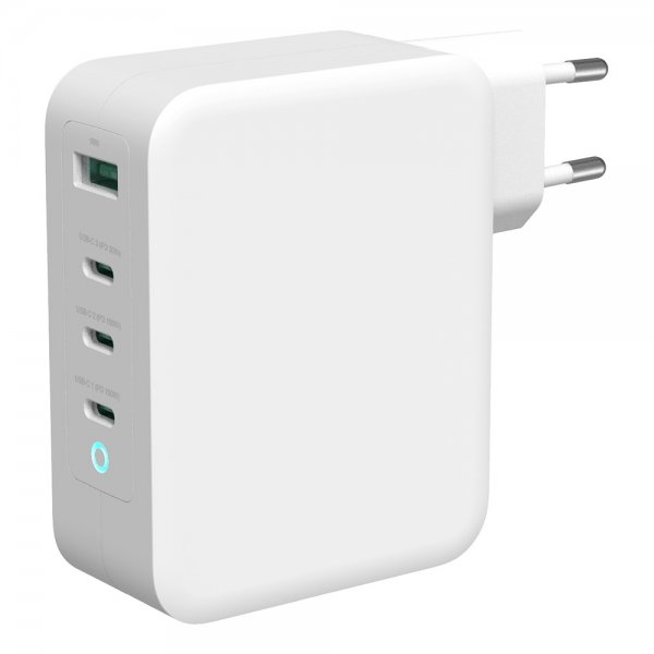 Deltaco Lader 3xUSB-C och 1xUSB-A GaN 100W
