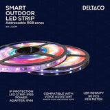 Deltaco Smart Home Utendørs LED-strip RGB IP65 2x5m