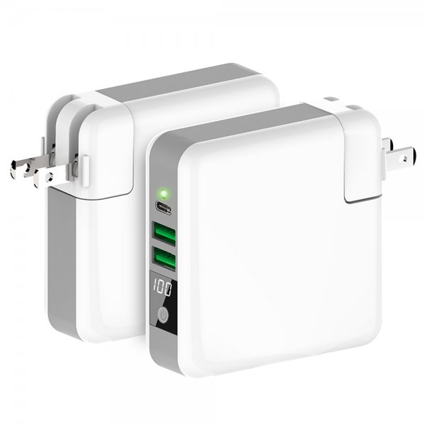 Xqisit VäggAdapter Super Charger med Trådløs Laddning Hvit
