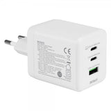 Deltaco Vegg Lader GaN 1x USB-A 2x USB-C PPS 100W