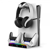 Ipega Veggmontert dockingstasjon til PS5/PS5 Slim RGB