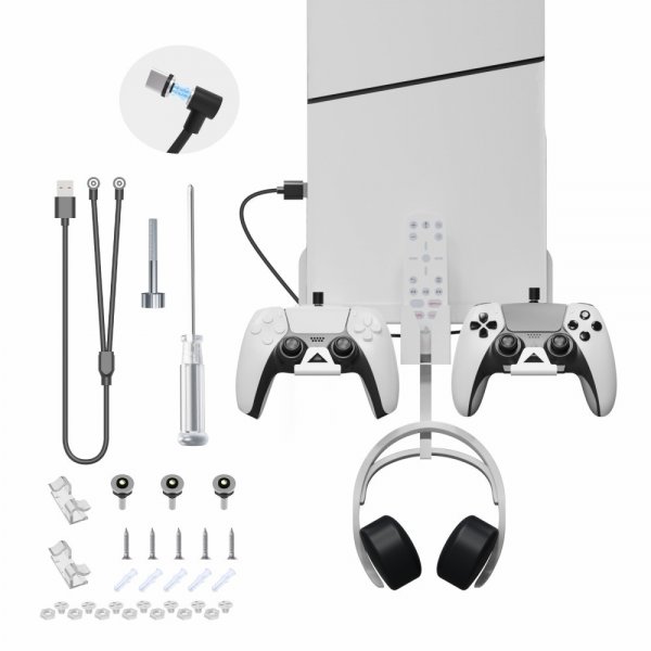 JYS Veggmontert holder til PlayStation 5 Slim
