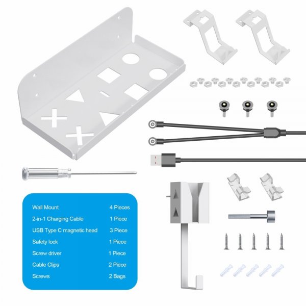 JYS Veggmontert holder til PlayStation 5 Slim