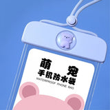 Vanntett Pouch IPX8 Teddybear Lilla