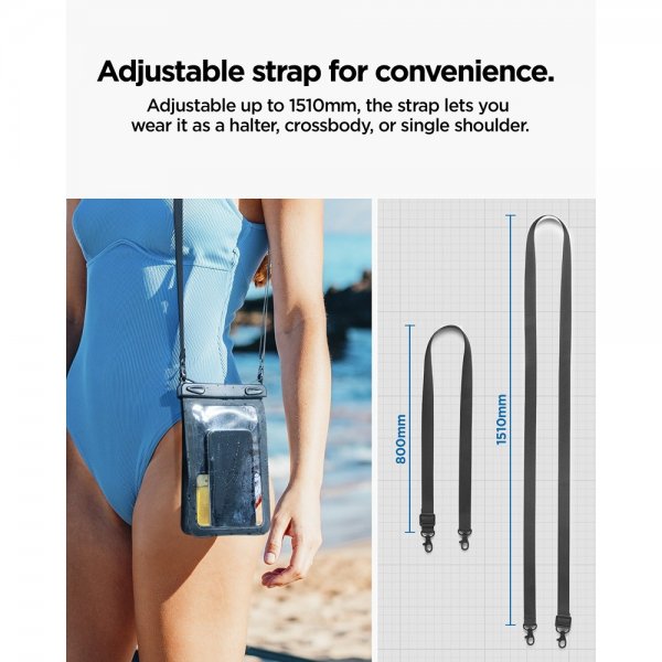 Spigen Vanntett Etui Aqua Shield Dual Pocket Svart