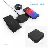 Fixed Sammenleggbar Trådløs lader 3in1 Flex for Samsung