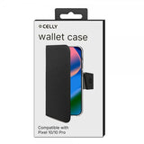 Celly Google Pixel 10/Pixel 10 Pro Etui Wally Wallet Case Svart
