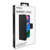Celly Google Pixel 10/Pixel 10 Pro Etui Wally Wallet Case Svart