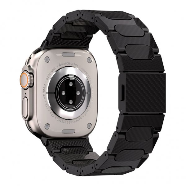 Just Mobile Apple Watch 44/45/46mm/Apple Watch Ultra Armbånd Karbonfiber