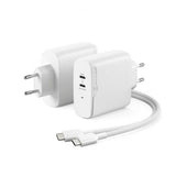 ALOGIC Rapid Power 2-ports (45+18W) GaN Lader ink. 2m USB-C ladekable