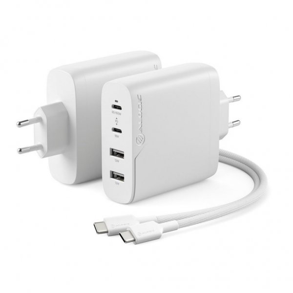 ALOGIC Rapid Power 4-portars 100W GaN-Lader inkl. 2 meters USB-C-ladekable