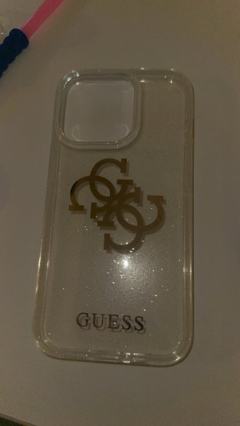 Guess iPhone 14 Pro Deksel Full Glitter Transparent