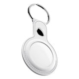 KeyBudz AirTag Hållare Läder Hvit
