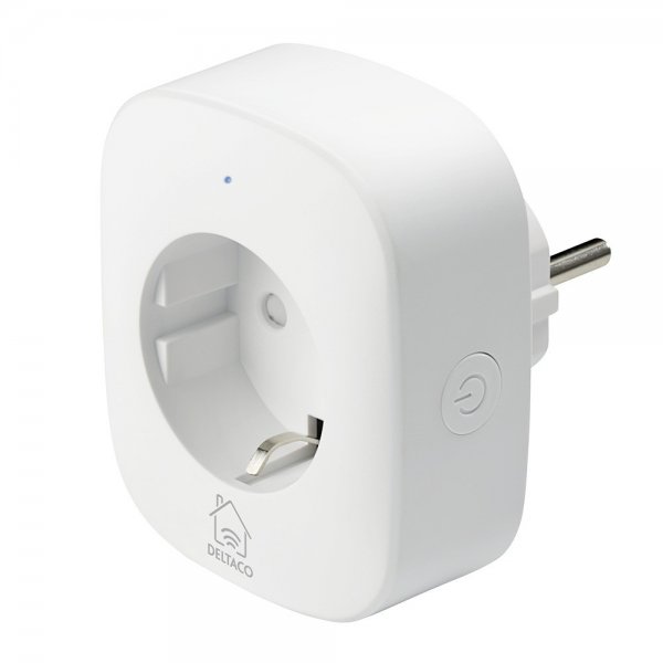 Deltaco Smart Home WiFi Smart Plugg med energiovervåking