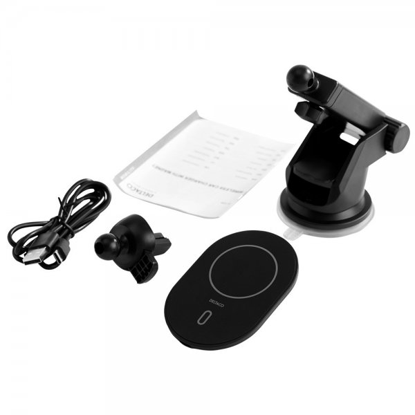 Deltaco Wireless Car Charger with Magnet MagSafe