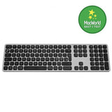 Satechi Trådløst Tastatur för upp till 3 enheter Nordisk Layout Space Gray