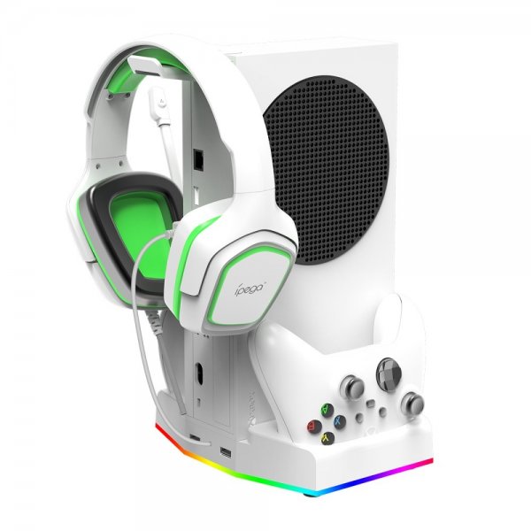 Ipega Xbox Series S Dokkingstasjon med vifte og headset-holder