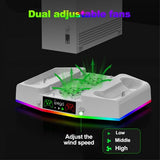 Ipega Xbox Series S Dokkingstasjon med vifte og headset-holder