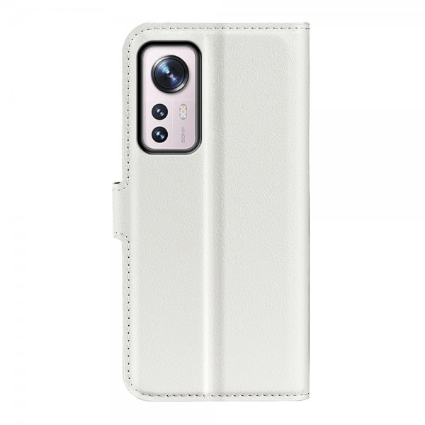 Xiaomi 12/12X Etui Litchi Hvit