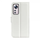 Xiaomi 12/12X Etui Litchi Hvit