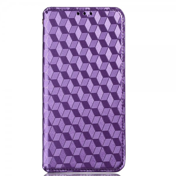 Xiaomi 12/12X Etui Rombemønster Lilla