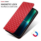 Xiaomi 12/12X Etui Rombemønster Rød
