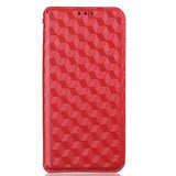 Xiaomi 12/12X Etui Rombemønster Rød