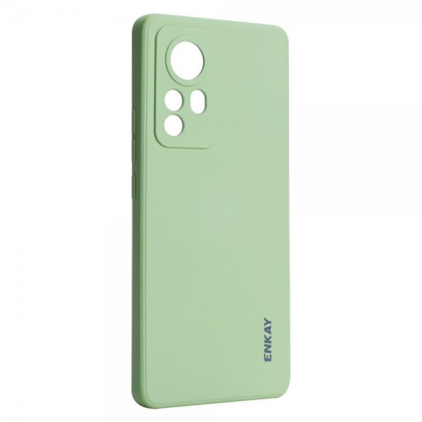 ENKAY Xiaomi 12/12X Deksel Silikoni Lysegrønn