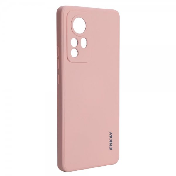 ENKAY Xiaomi 12/12X Deksel Silikoni Rosa