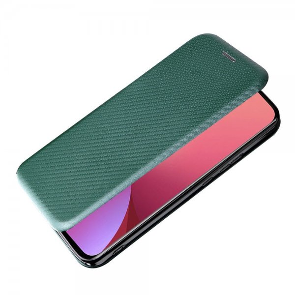 Xiaomi 12 Pro Etui Karbonfibertekstur Grønn
