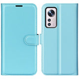 Xiaomi 12 Pro Etui Litchi Blå