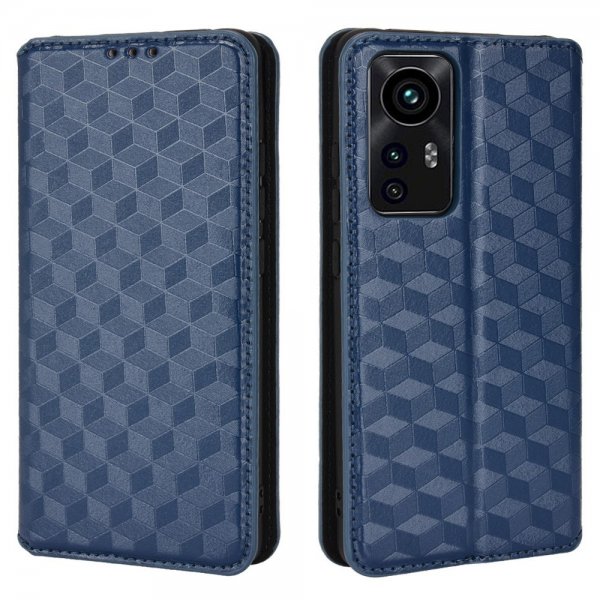 Xiaomi 12 Pro Etui Rombemønster Blå