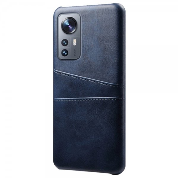 Xiaomi 12 Pro Deksel med To Kortlommer Blå