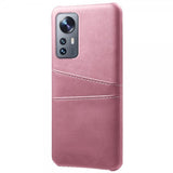 Xiaomi 12 Pro Deksel med To Kortlommer Rosegull
