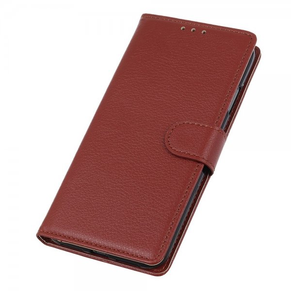 Xiaomi 12T/12T Pro Etui Litchi Brun