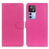 Xiaomi 12T/12T Pro Etui Litchi Magenta