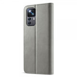Lc.Imeeke Xiaomi 12T/12T Pro Etui med Kortlomme stativfunksjon Grå