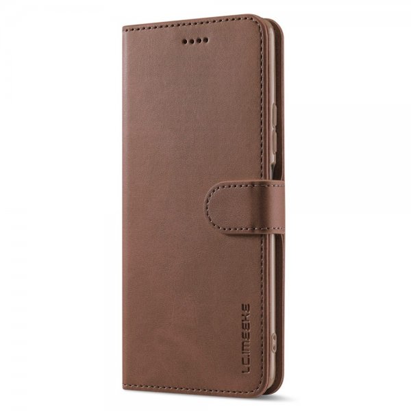 Lc.Imeeke Xiaomi 12T/12T Pro Etui med Kortlomme stativfunksjon Mørkebrun
