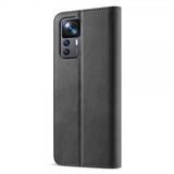 Lc.Imeeke Xiaomi 12T/12T Pro Etui med Kortlomme stativfunksjon Svart