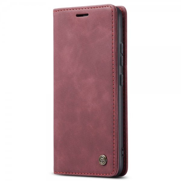 CaseMe Xiaomi 12T/12T Pro Etui Retro Flip Rød