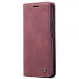 CaseMe Xiaomi 12T/12T Pro Etui Retro Flip Rød
