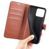 Xiaomi 13 Etui Litchi Brun