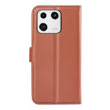 Xiaomi 13 Etui Litchi Brun