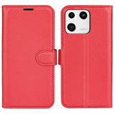 Xiaomi 13 Etui Litchi Rød