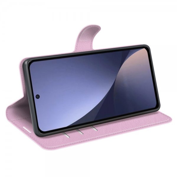 Xiaomi 13 Etui Litchi Rosa