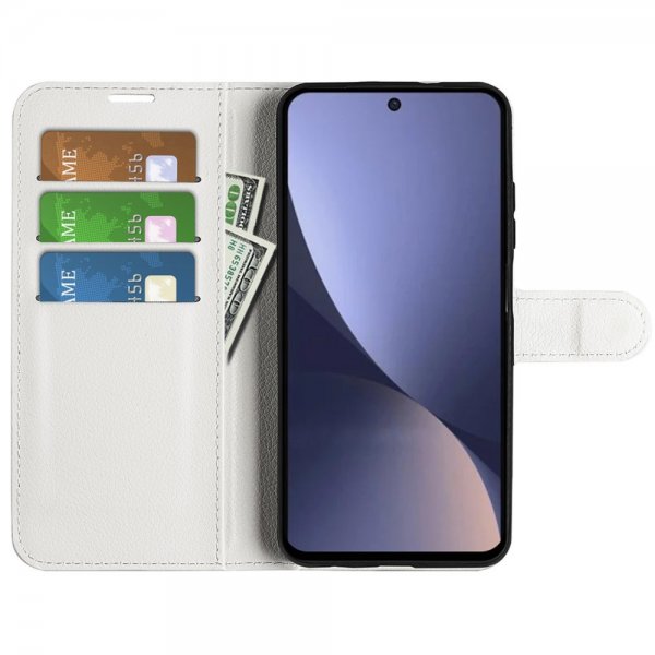 Xiaomi 13 Etui Litchi Hvit