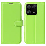 Xiaomi 13 Pro Etui Litchi Grønn
