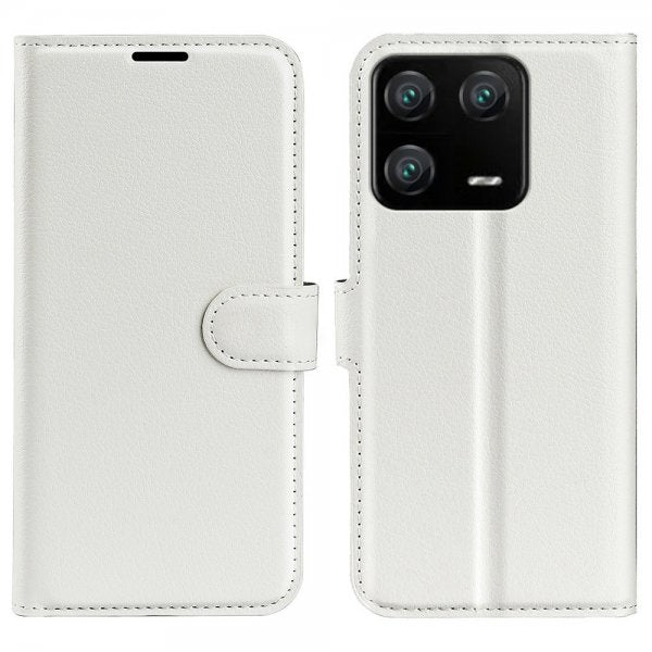 Xiaomi 13 Pro Etui Litchi Hvit