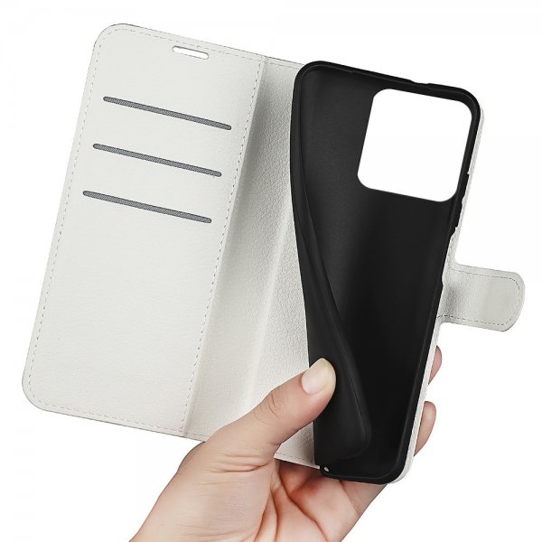 Xiaomi 13 Pro Etui Litchi Hvit